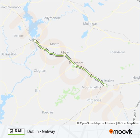 RAIL Train Line Map