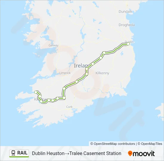 RAIL Train Line Map