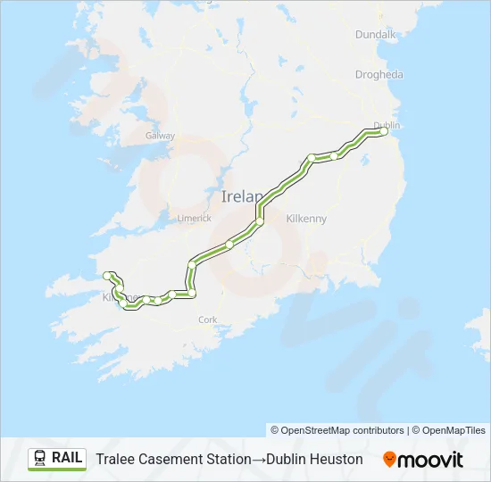 RAIL Train Line Map