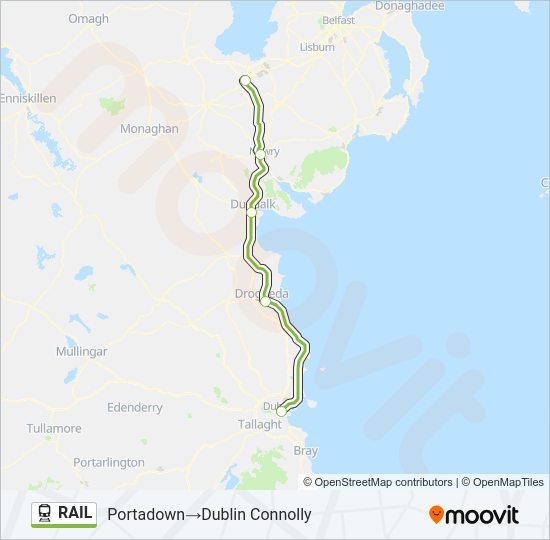 RAIL Train Line Map