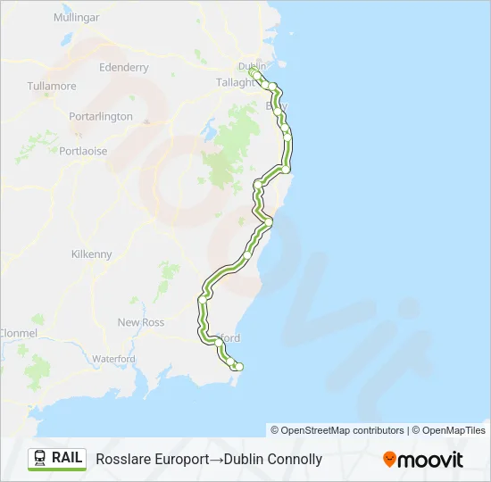 RAIL Train Line Map