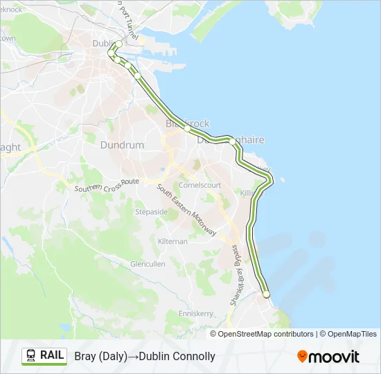 RAIL Train Line Map