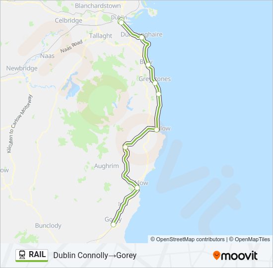 RAIL Train Line Map