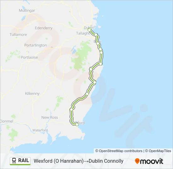 RAIL Train Line Map