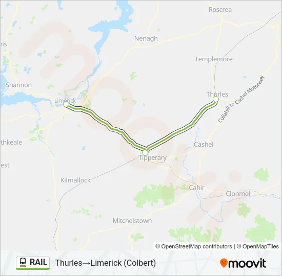 RAIL Train Line Map