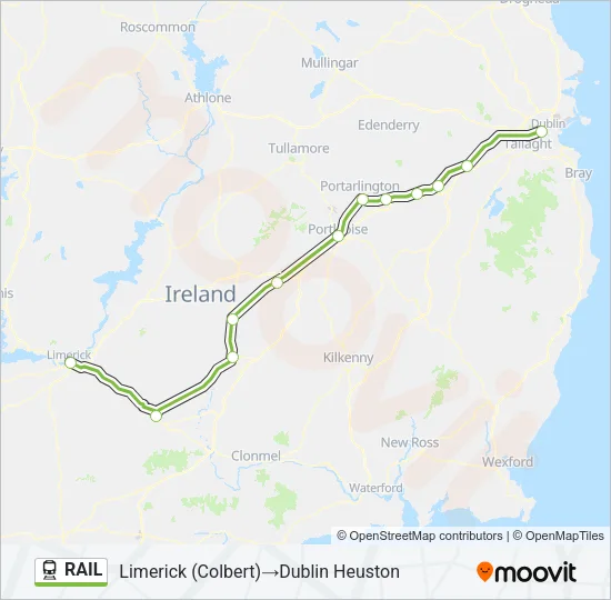 RAIL Train Line Map