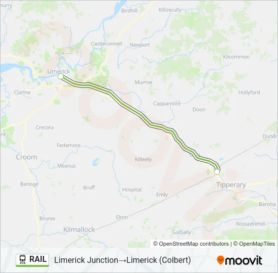RAIL Train Line Map