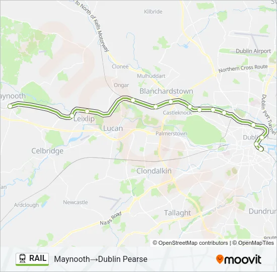 RAIL Train Line Map