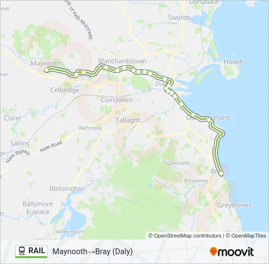 RAIL Train Line Map