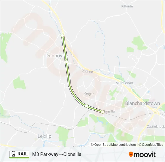 RAIL Train Line Map