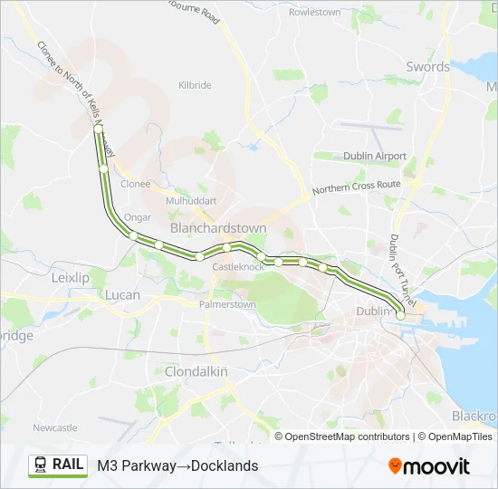 RAIL Train Line Map