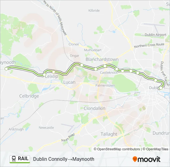 RAIL Train Line Map