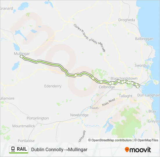 RAIL Train Line Map