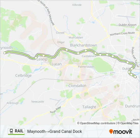RAIL Train Line Map