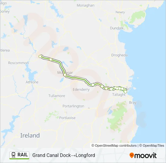 RAIL Train Line Map