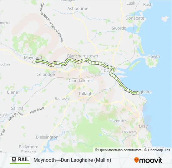 RAIL Train Line Map