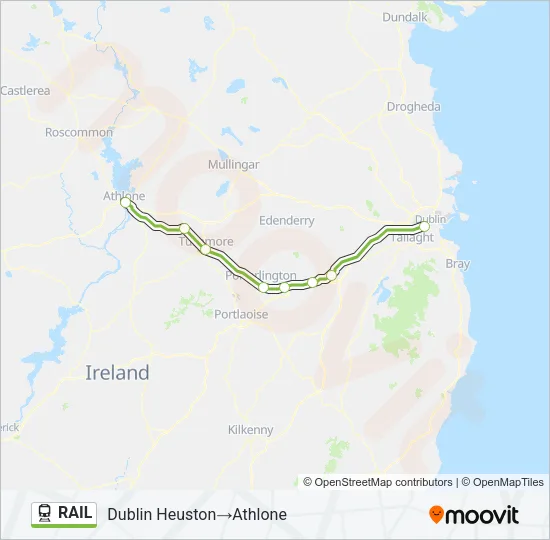 RAIL Train Line Map