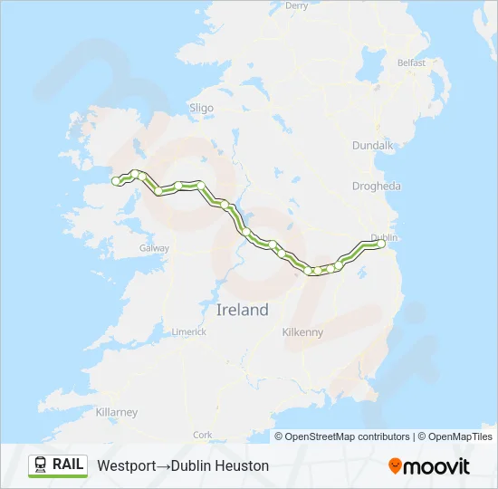 RAIL Train Line Map