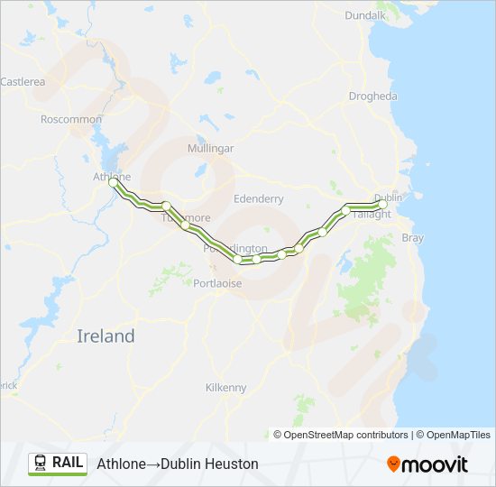 RAIL Train Line Map