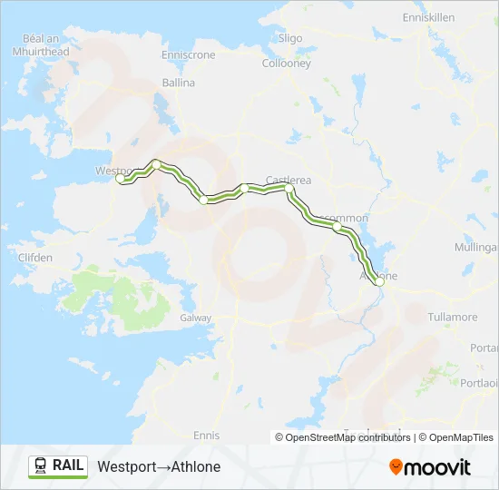 RAIL Train Line Map