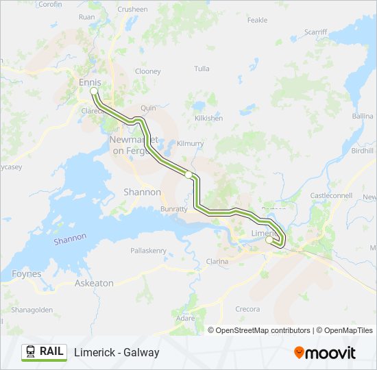 RAIL train Line Map