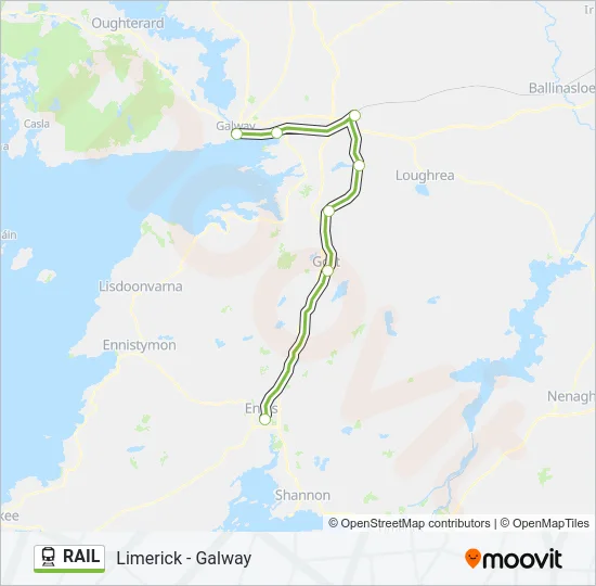 RAIL Train Line Map