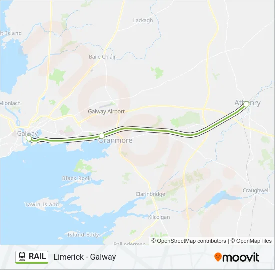 RAIL Train Line Map