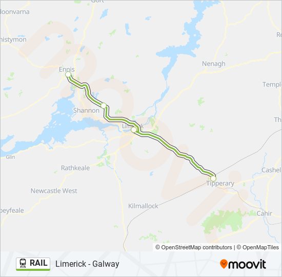 RAIL Train Line Map