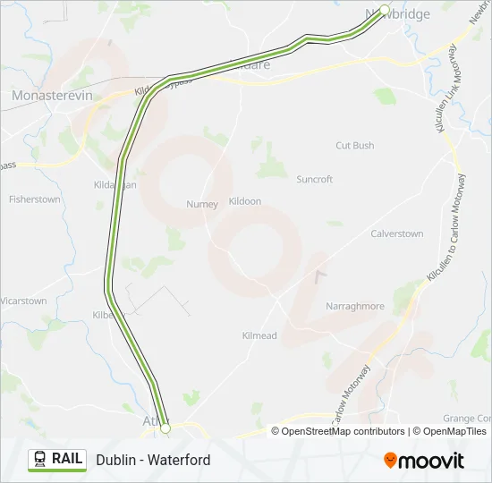 RAIL Train Line Map