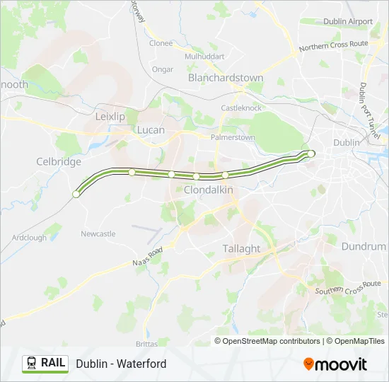 RAIL Train Line Map