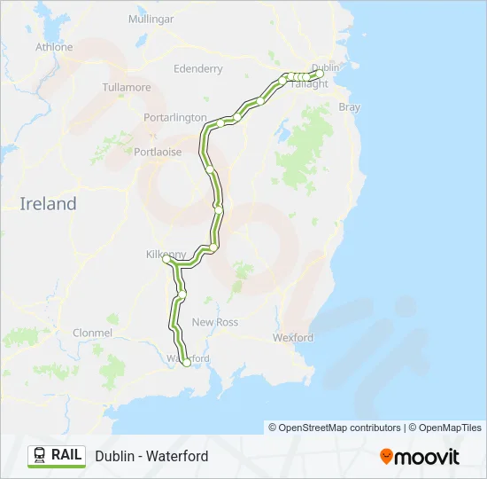 RAIL Train Line Map