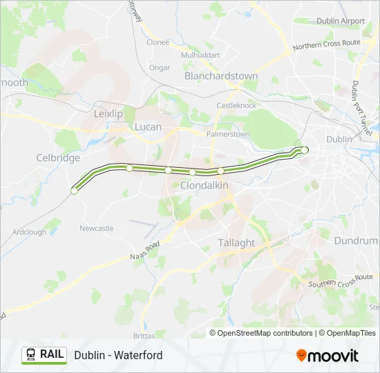 RAIL Train Line Map