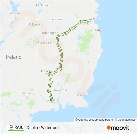 RAIL Train Line Map