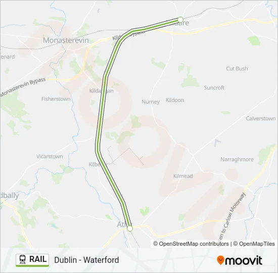 RAIL Train Line Map
