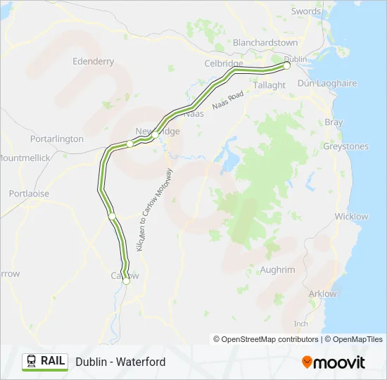 RAIL Train Line Map
