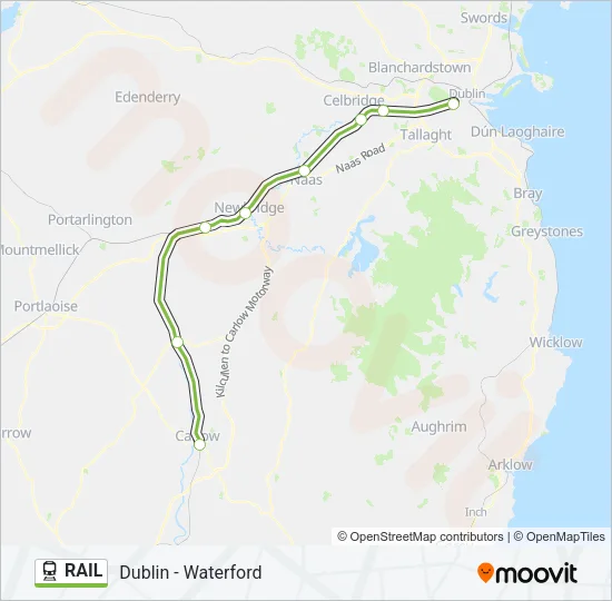RAIL Train Line Map