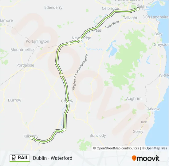 RAIL Train Line Map