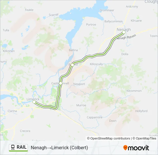RAIL Train Line Map