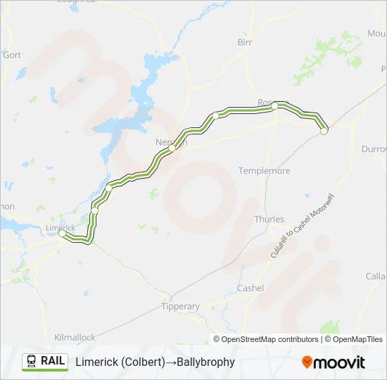 RAIL Train Line Map