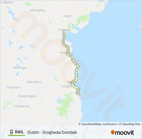 RAIL Train Line Map