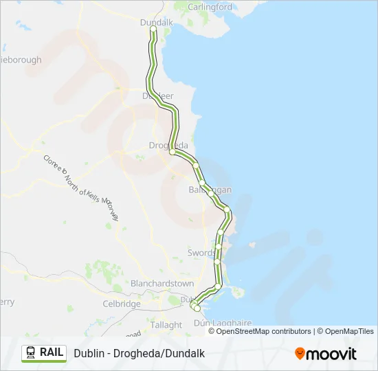 RAIL Train Line Map