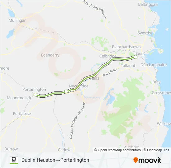 INTERCITY Train Line Map