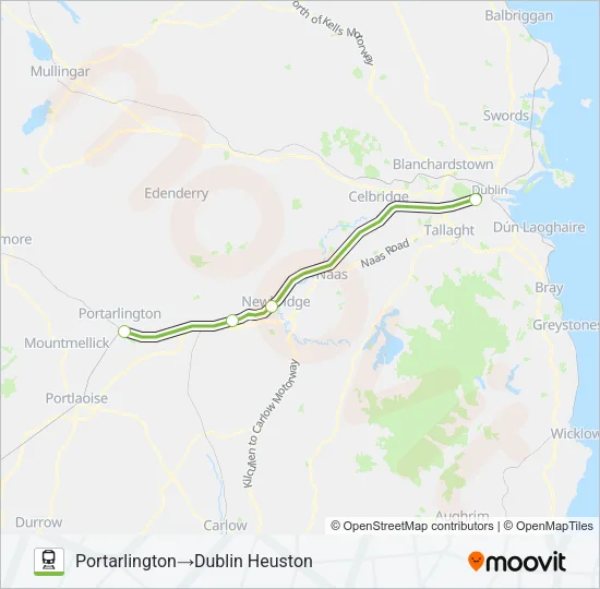 INTERCITY Train Line Map