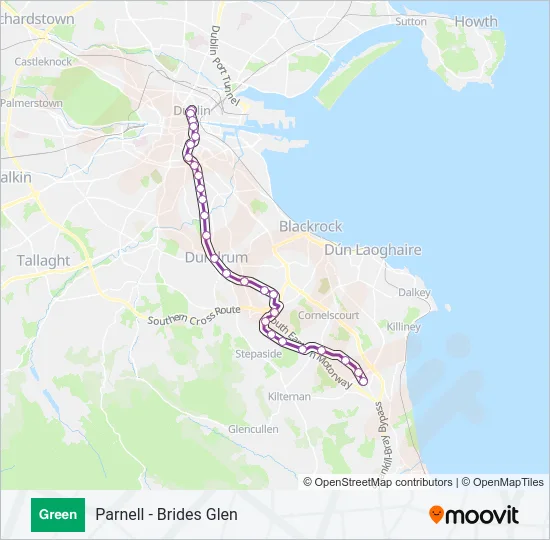 GREEN Light Rail Line Map