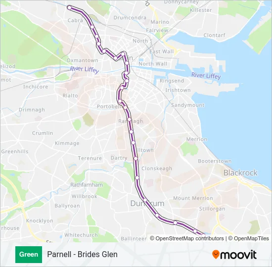 GREEN Light Rail Line Map