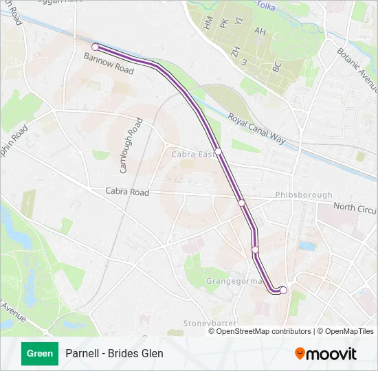 GREEN Light Rail Line Map