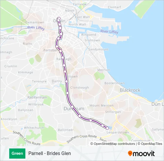 GREEN Light Rail Line Map