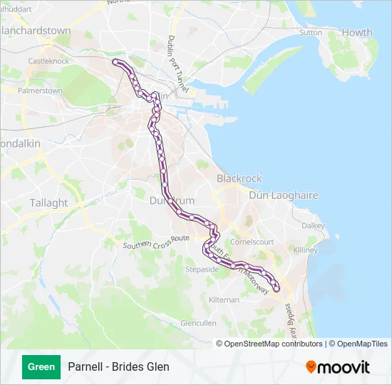 GREEN Light Rail Line Map