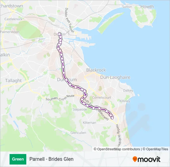 GREEN Light Rail Line Map
