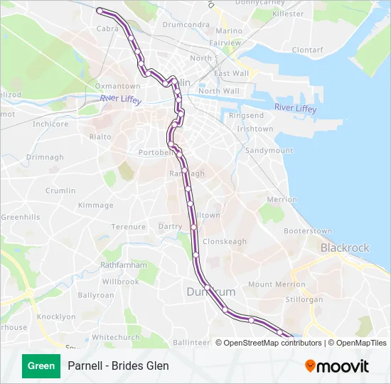 GREEN Light Rail Line Map